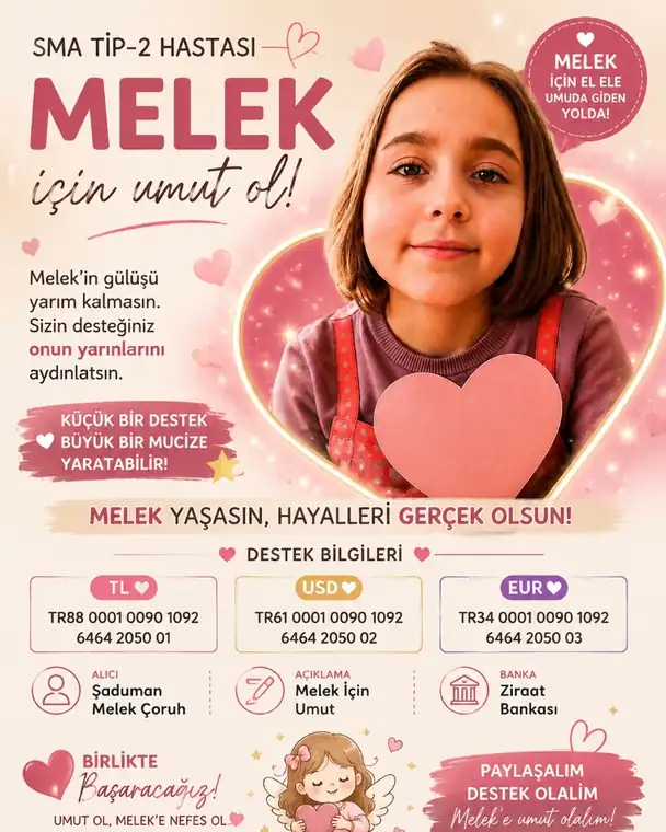 SMA Tip-2 Hastası Melek İçin Umut Ol - Şaduman Melek Çoruh